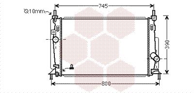 VAN WEZEL Radiaator,mootorijahutus 27002237